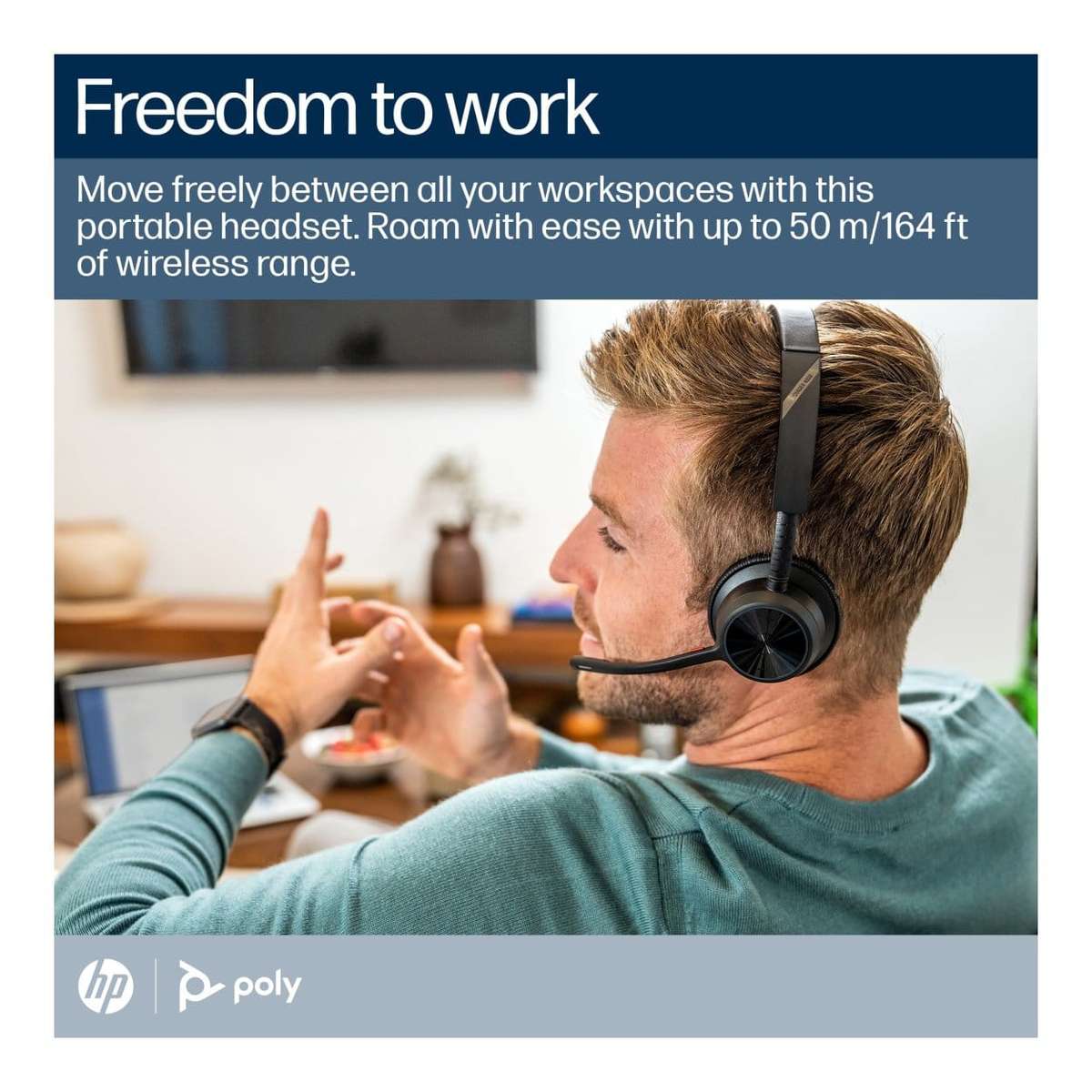 Poly Voyager 4320-M MS Teams Wireless Headset 77Z32AA