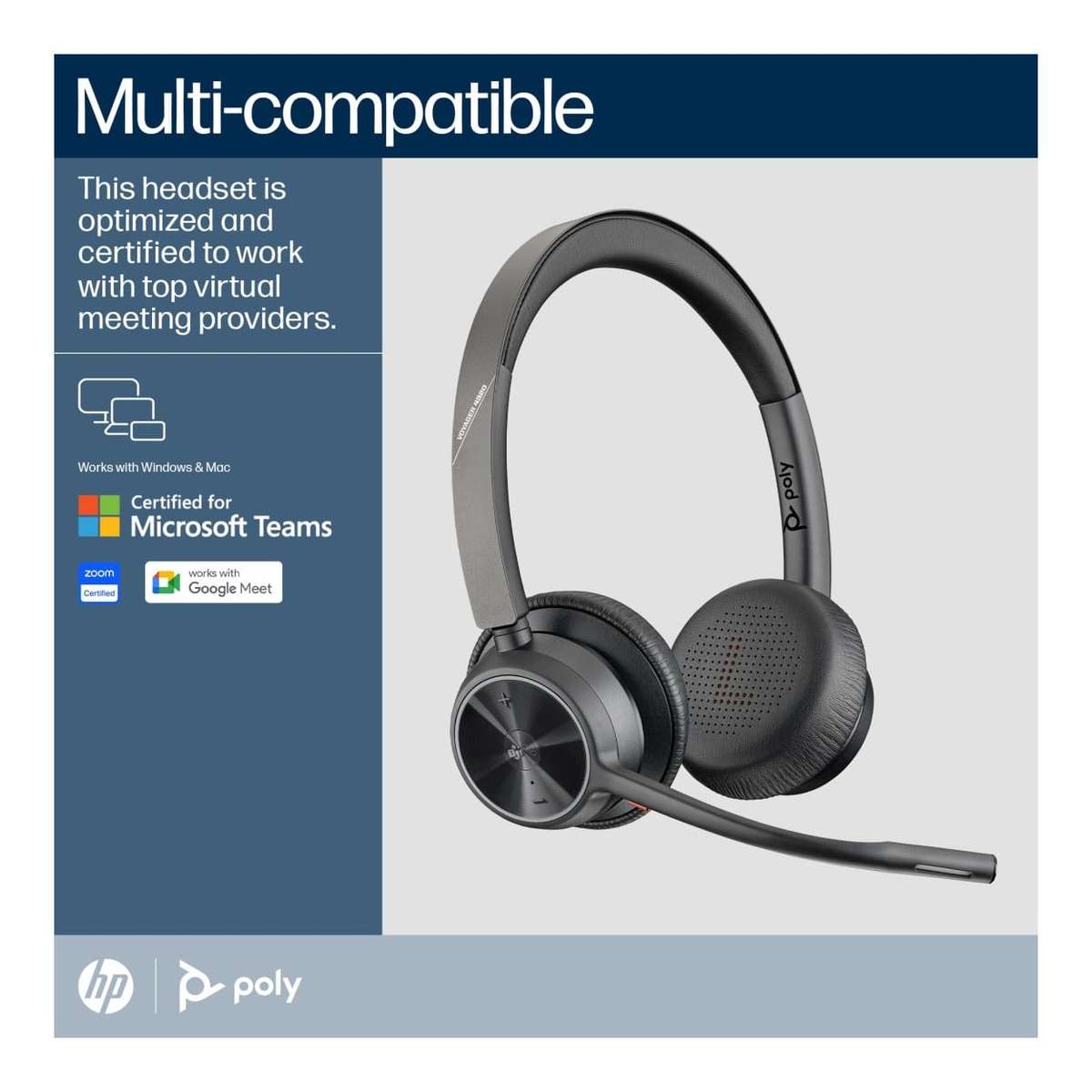 Poly Voyager 4320-M MS Teams Wireless Headset 77Z32AA