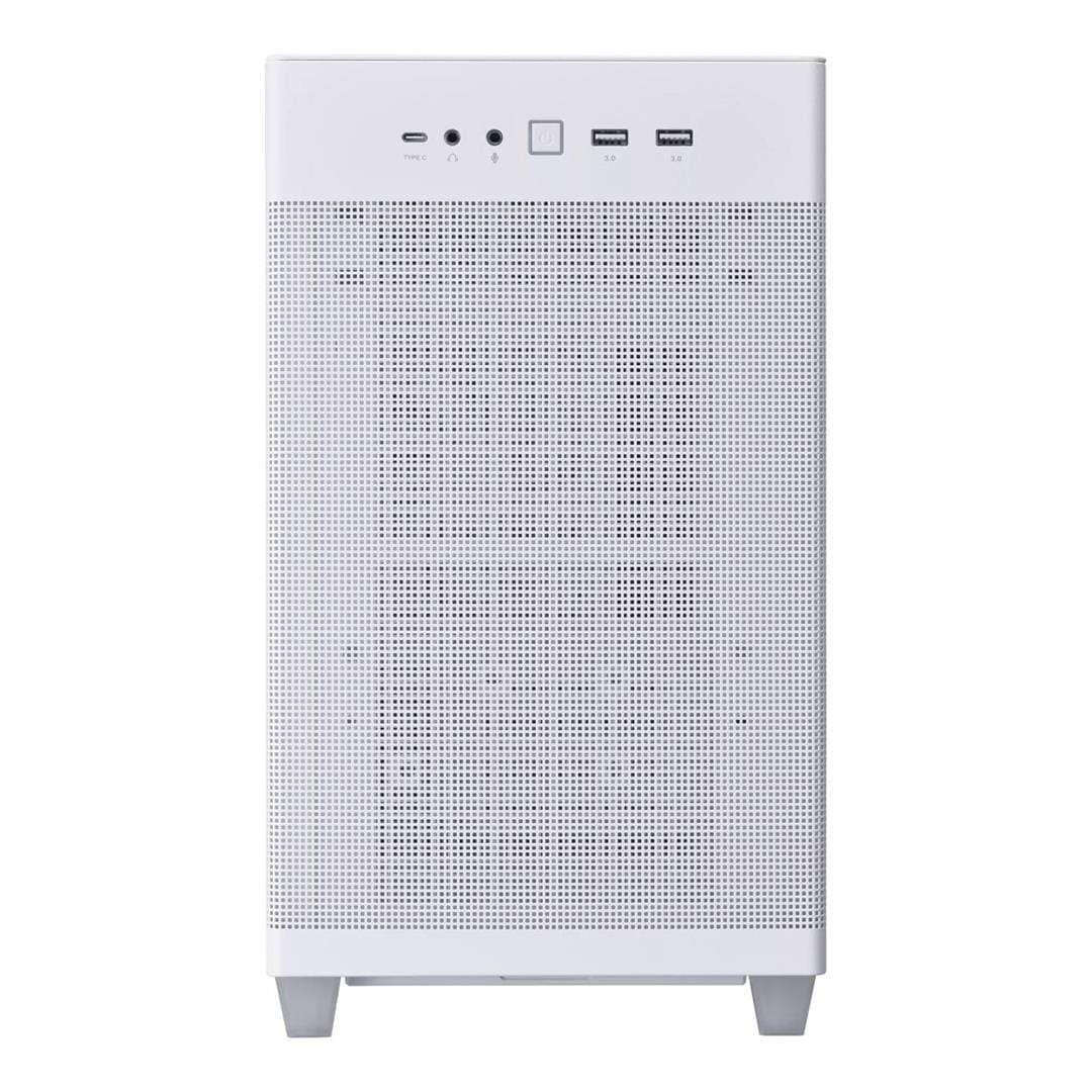 ASUS Prime AP201 Tempered Glass Micro-ATX PC Case White 90DC00G3-B39010