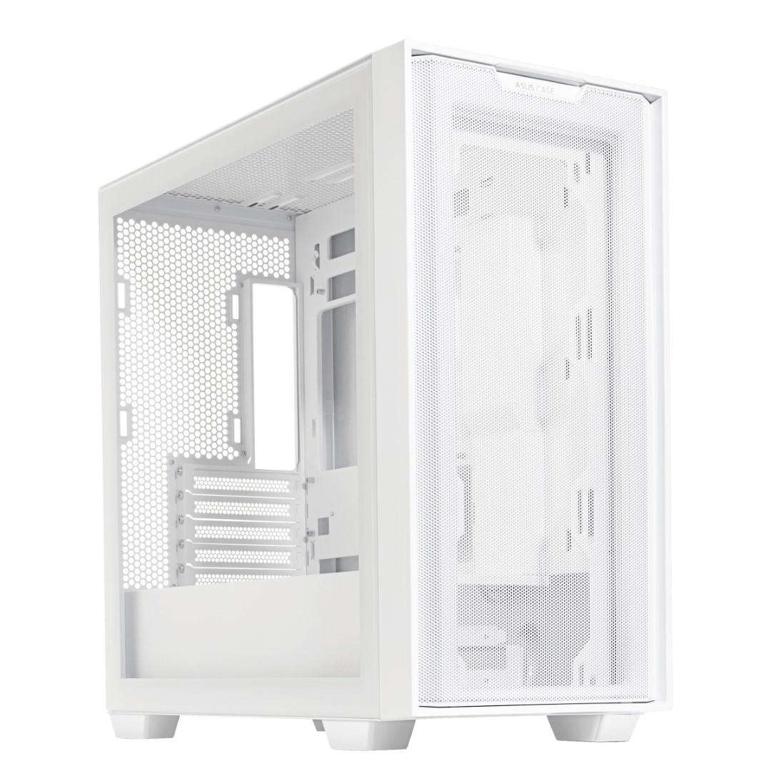 Asus Prime A21 Tempered Glass Mid-Tower Micro-ATX White PC Case 90DC00H3-B09000