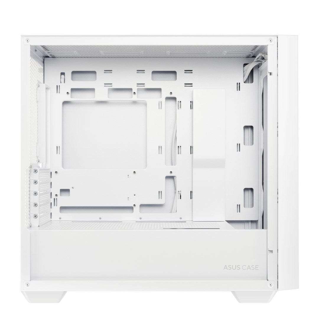 Asus Prime A21 Tempered Glass Mid-Tower Micro-ATX White PC Case 90DC00H3-B09000