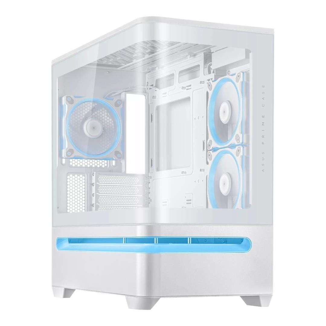 ASUS Prime AP202 ARGB Micro-ATX Gaming PC Case White 90DC00P3-B19000