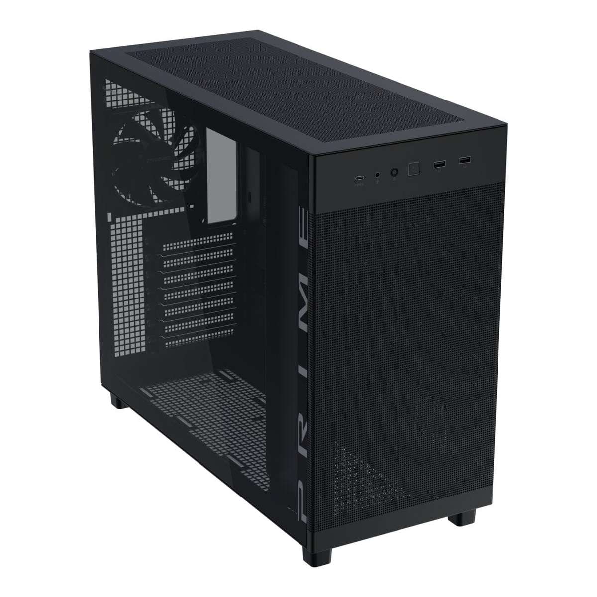ASUS PRIME AP303 Tempered Glass Black ATX Midi-Tower Gaming PC Case 90DC00V0-B39010