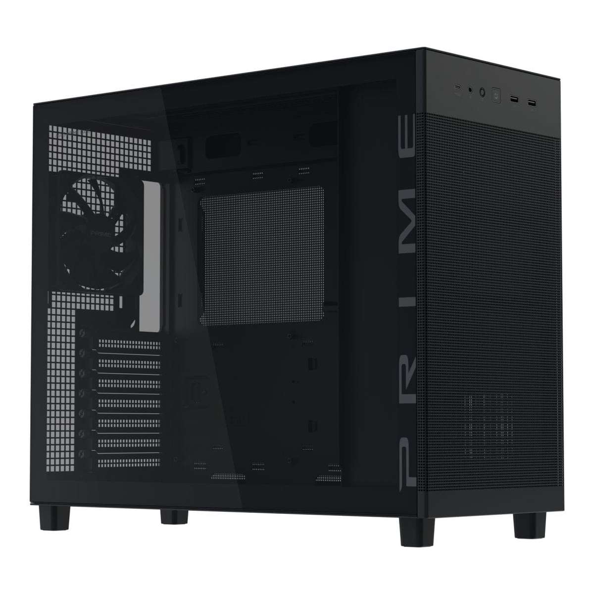 ASUS PRIME AP303 Tempered Glass Black ATX Midi-Tower Gaming PC Case 90DC00V0-B39010