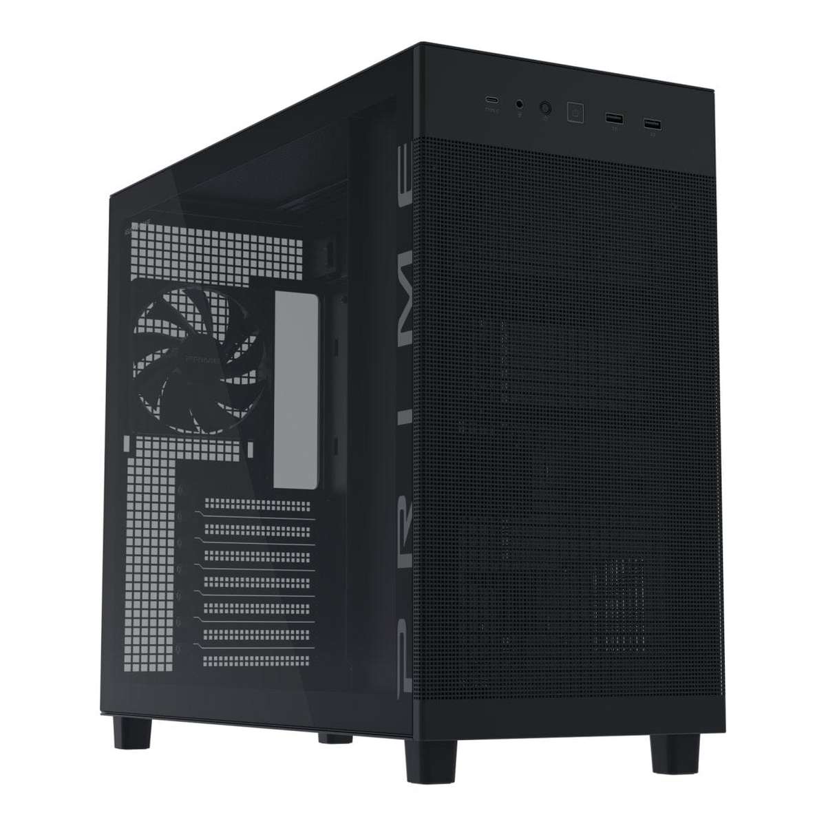 ASUS PRIME AP303 Tempered Glass Black ATX Midi-Tower Gaming PC Case 90DC00V0-B39010