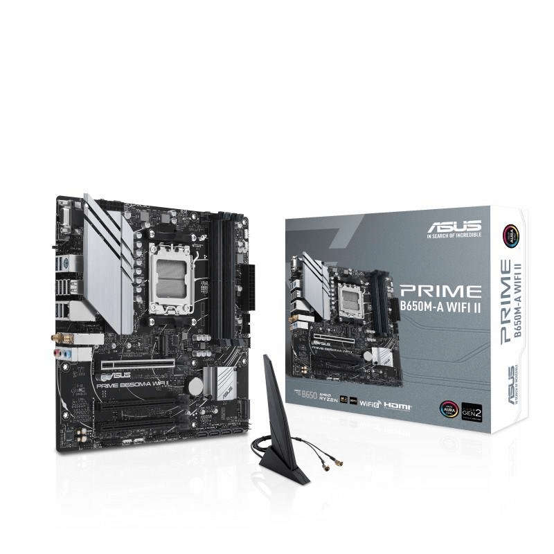Asus Prime B650M-A Wi-Fi II AMD Socket AM5 micro ATX Motherboard 90MB1EG0-M0EAY0