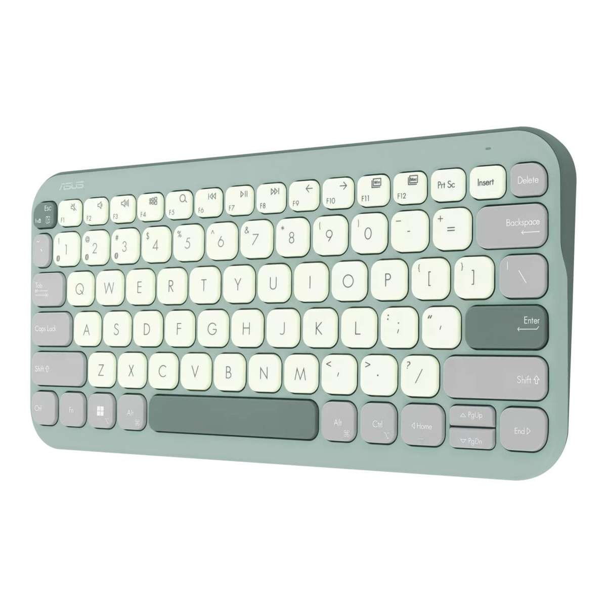 ASUS Marshmallow KW100 Wireless Bluetooth Keyboard Green Tea Latte 90XB0880-BKB140