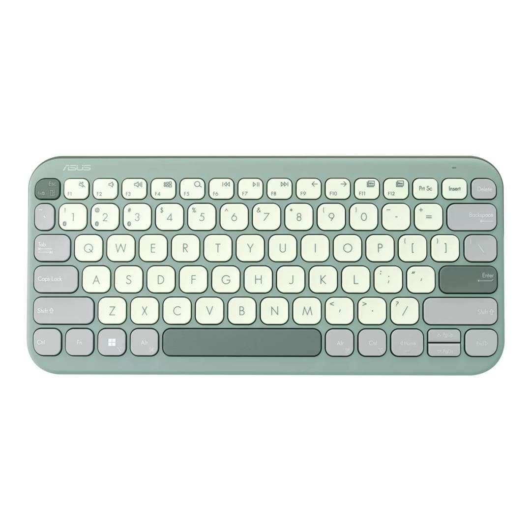 ASUS Marshmallow KW100 Wireless Bluetooth Keyboard Green Tea Latte 90XB0880-BKB140
