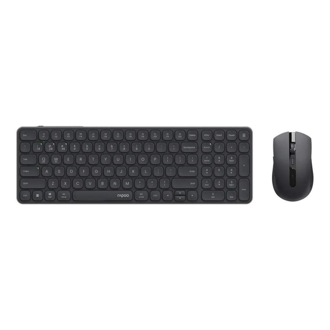 Rapoo Multi-Mode Blade Ultra Slim Wireless Keyboard and Mouse Combo Black 9350S