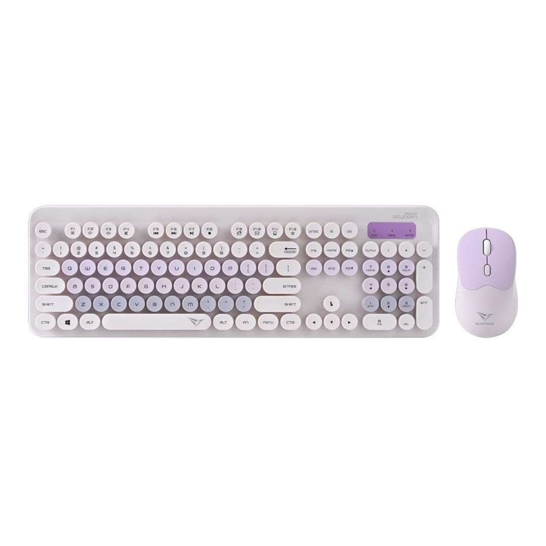 Alcatroz Jellybean A5000 Wireless Keyboard and Mouse Combo Lilac A5000LILAC