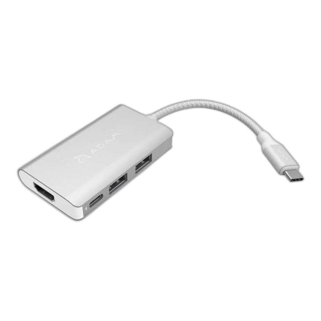 Adam Elements CASA HUB A01M - 4 Port USB-C HUB - Silver