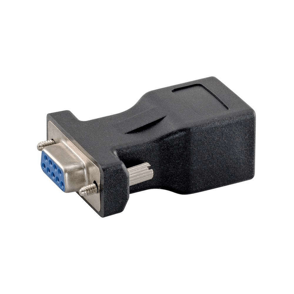 Unitek DB9 Female to RJ45 Plastic Adaptor Black AD-DB9F-RJ45F