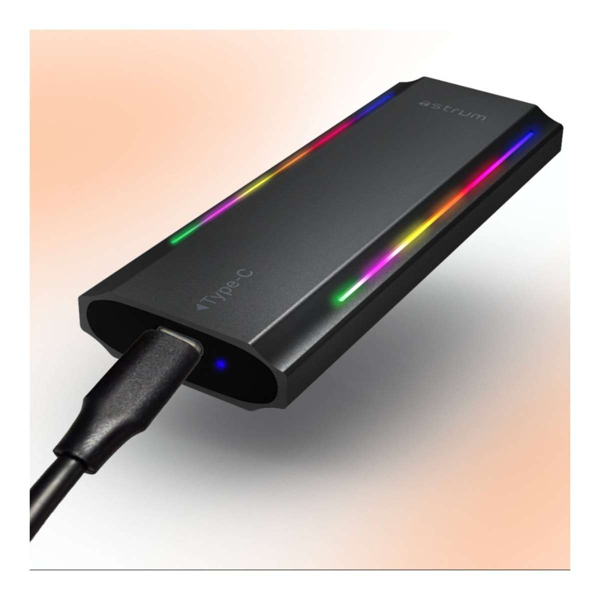 Astrum ENP4310G RGB NVMe M.2 SSD PCIe & NGFF Enclosure AENP4310GB