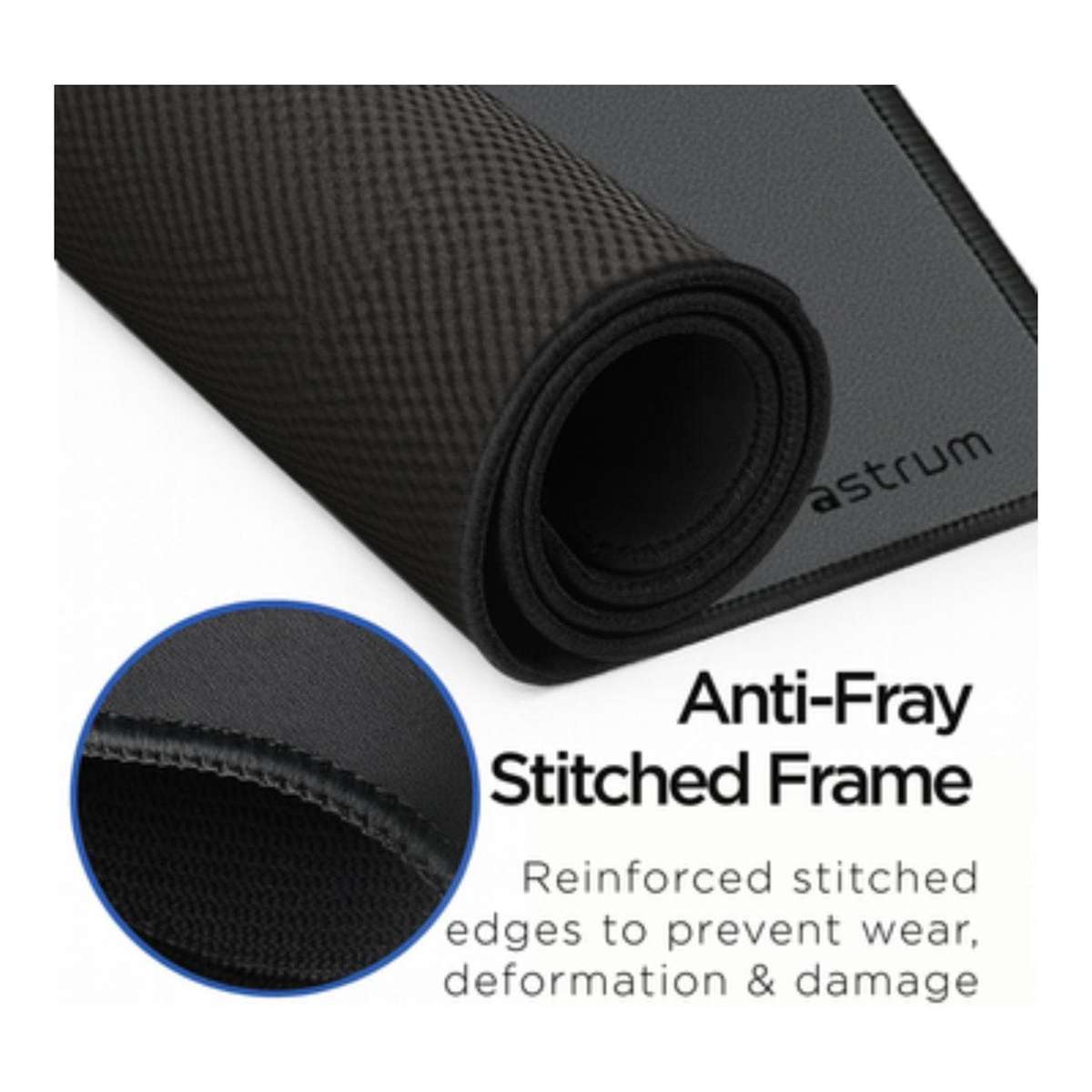 Astrum MP730G Large Desk Mat with Anti-Fray Stitched Edges & Rubber Base AMP730GG