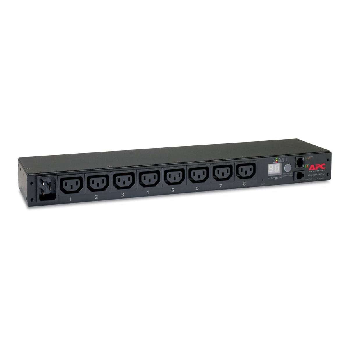 APC AP7821B 1U Rack Metered 16A 208/230V 8 x C13 Power Distribution Unit