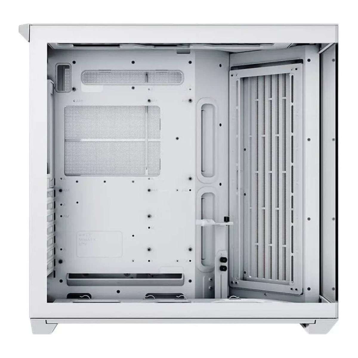 APNX V1 Dual-Chamber Mid-Tower ATX Gaming PC Case - White/Wood APCM-VI01103.21