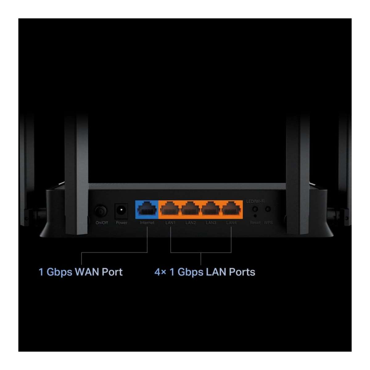 TP-Link Archer BE220 Dual-band Wireless Router Black