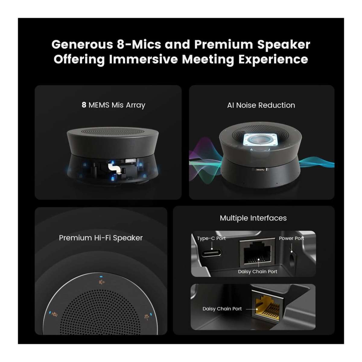 Nearity A20S USB Conference Speaker and Microphone AW-A20S