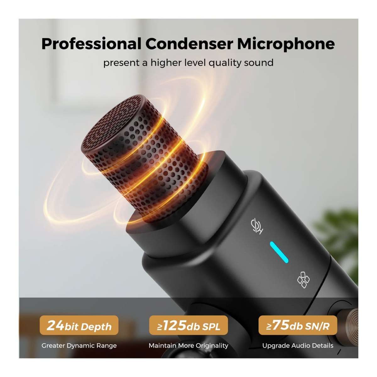 NearStream AM25X AI Noise-Canceling Condenser Microphone