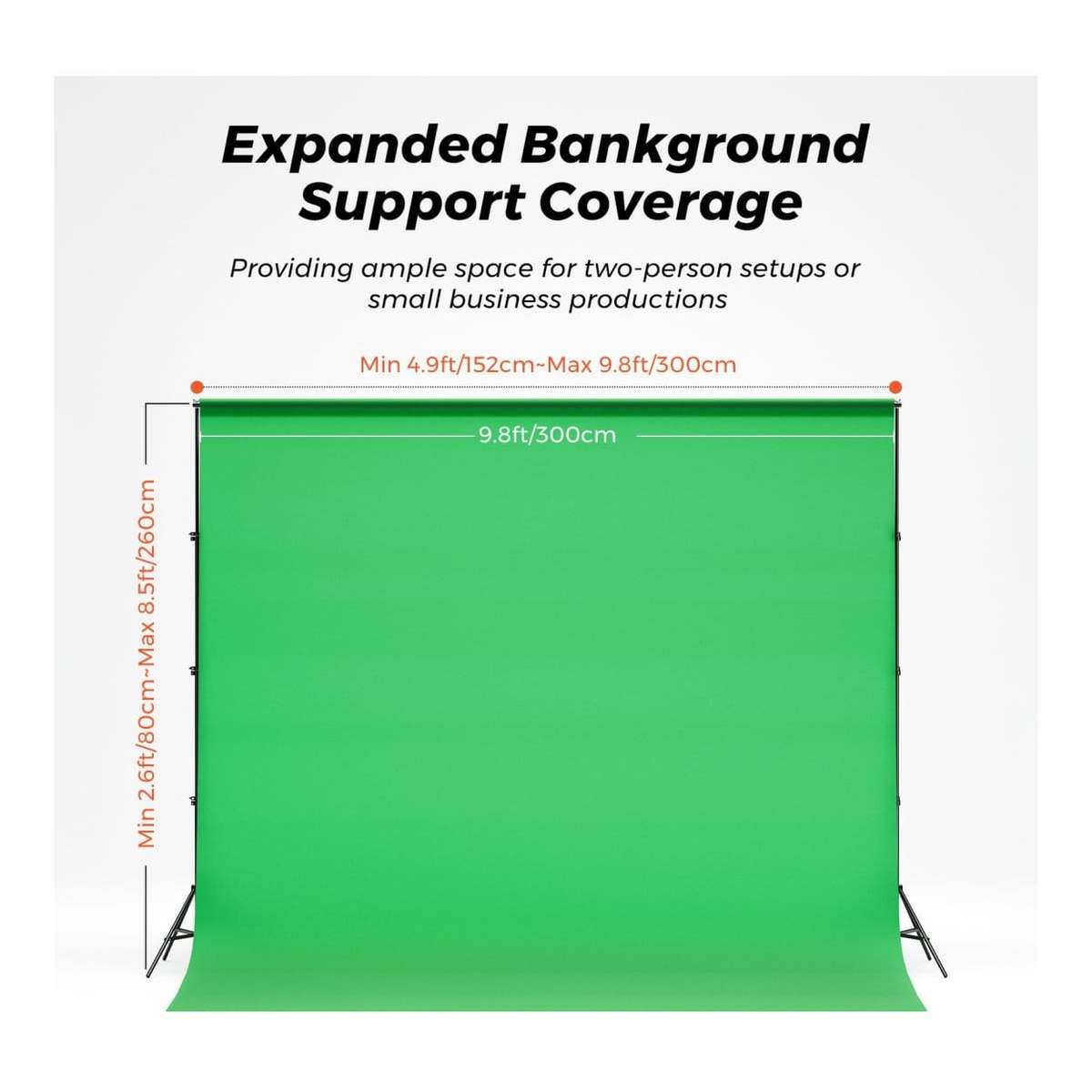NearStream VK40 Professional Photography Lighting Kit with Green Backdrop