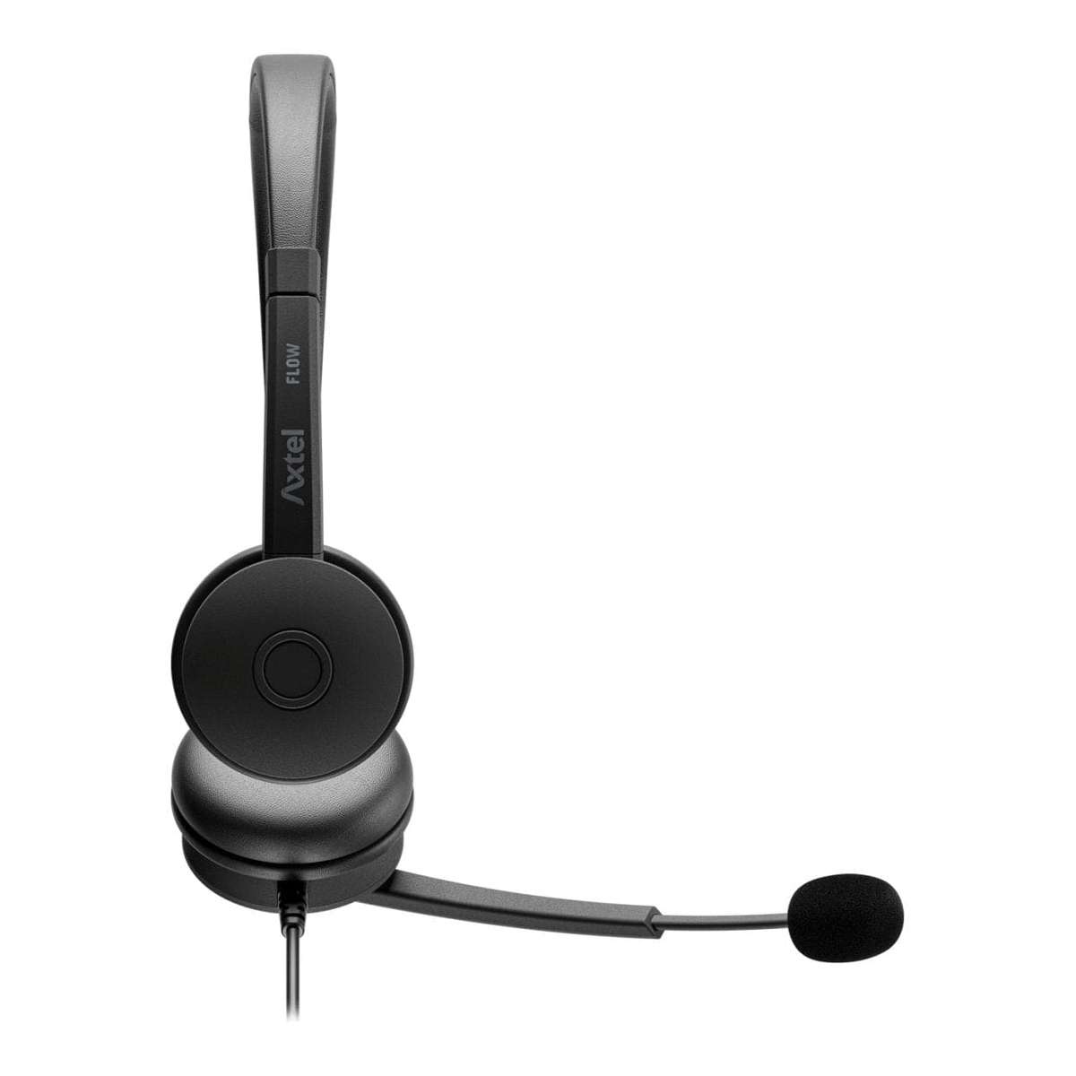 Axtel Flow UC Wired Stereo Headset Black AXH-FLOWUCD