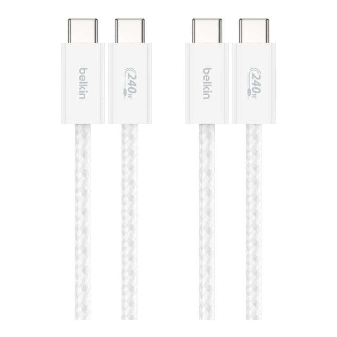Belkin BoostCharge Type-C Male to Male USB Cable 1.5m White BBD009HQ05WH2PK