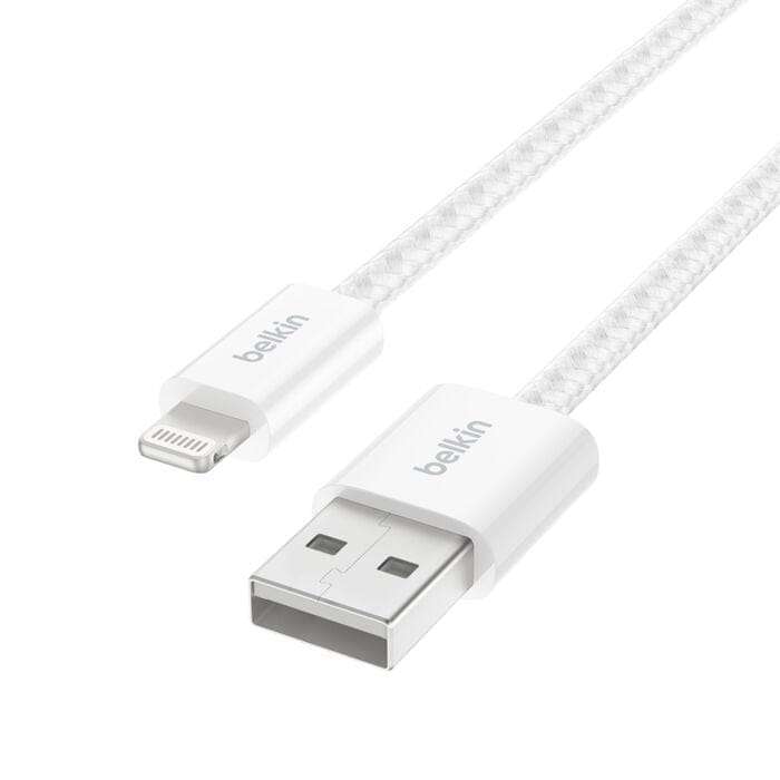 Belkin 2m BoostCharge USB-A Cable with Lightning Connector 2-Pack White BBD012HQ05WH2PK