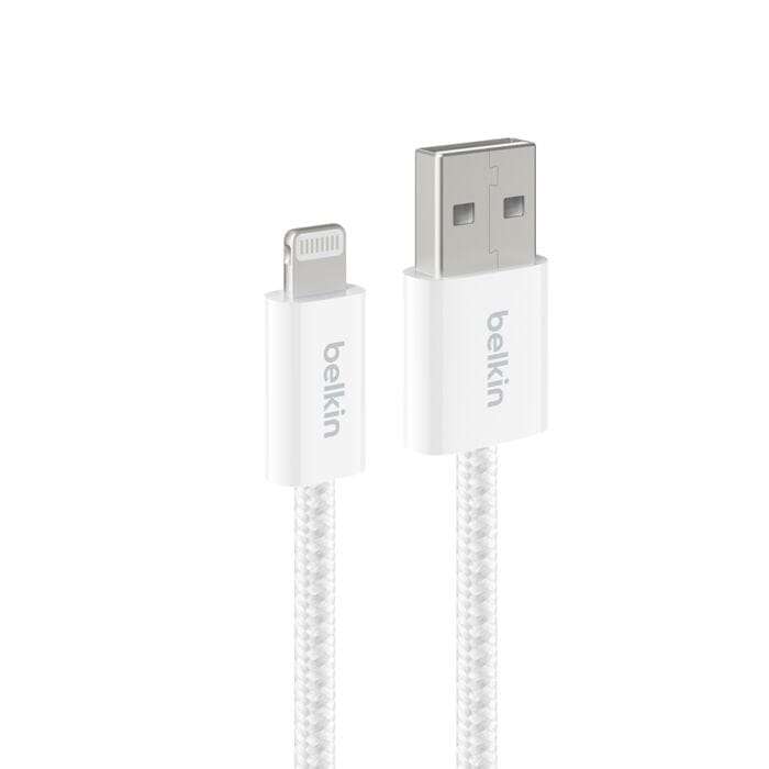 Belkin 2m BoostCharge USB-A Cable with Lightning Connector 2-Pack White BBD012HQ05WH2PK