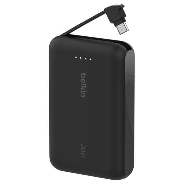 Belkin BoostCharge 10 000 mAh with USB-C Cable and Port Power Bank Black BPB021HQBK