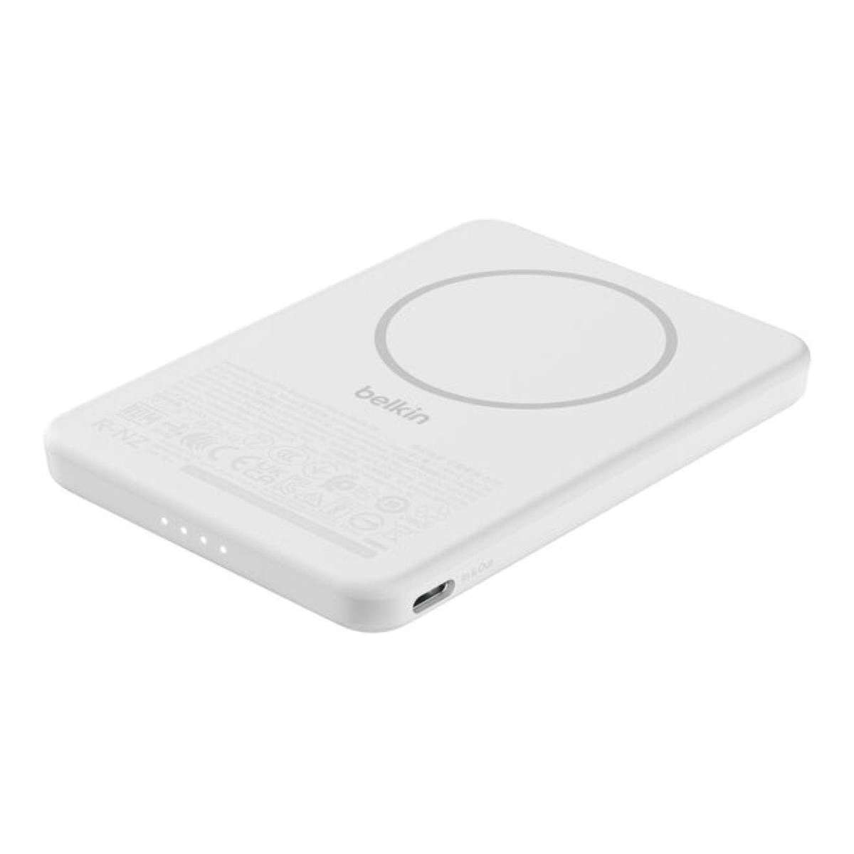Belkin BoostCharge 5000mAh Slim Magnetic Powerbank White BPD010HQWH