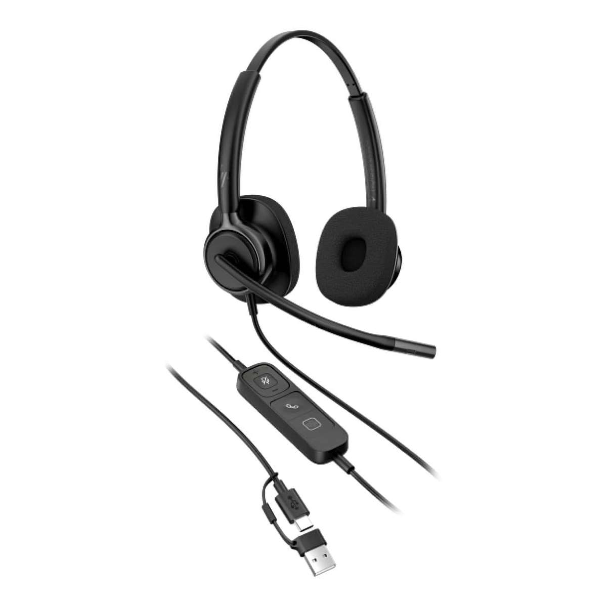 Poly Mission 425 Stereo Classic Wired Headset C01B3A6