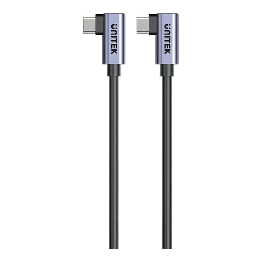 Unitek 50cm PD 100W USB-C Right Angle Cable C14147ABK01-0.5M
