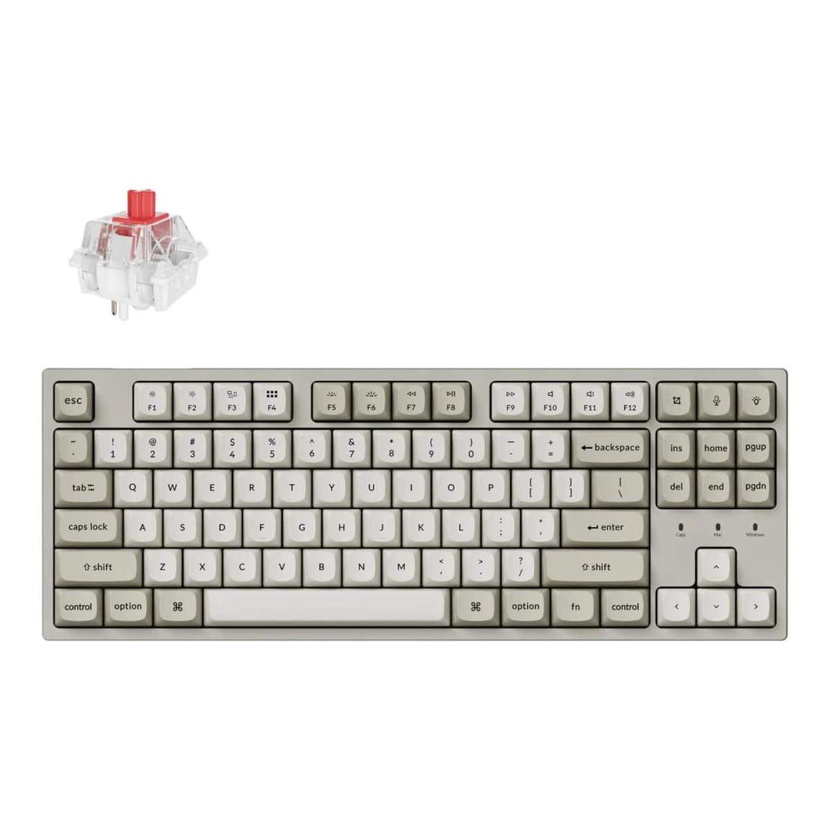 Keychron C1 Pro 8K Super Red Hot-Swap RGB Wired Keyboard C1PX-M1