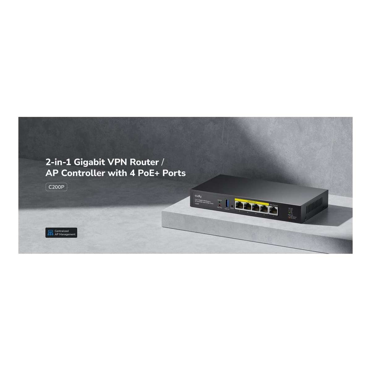 Cudy C200P Hardware AP Controller and VPN Router
