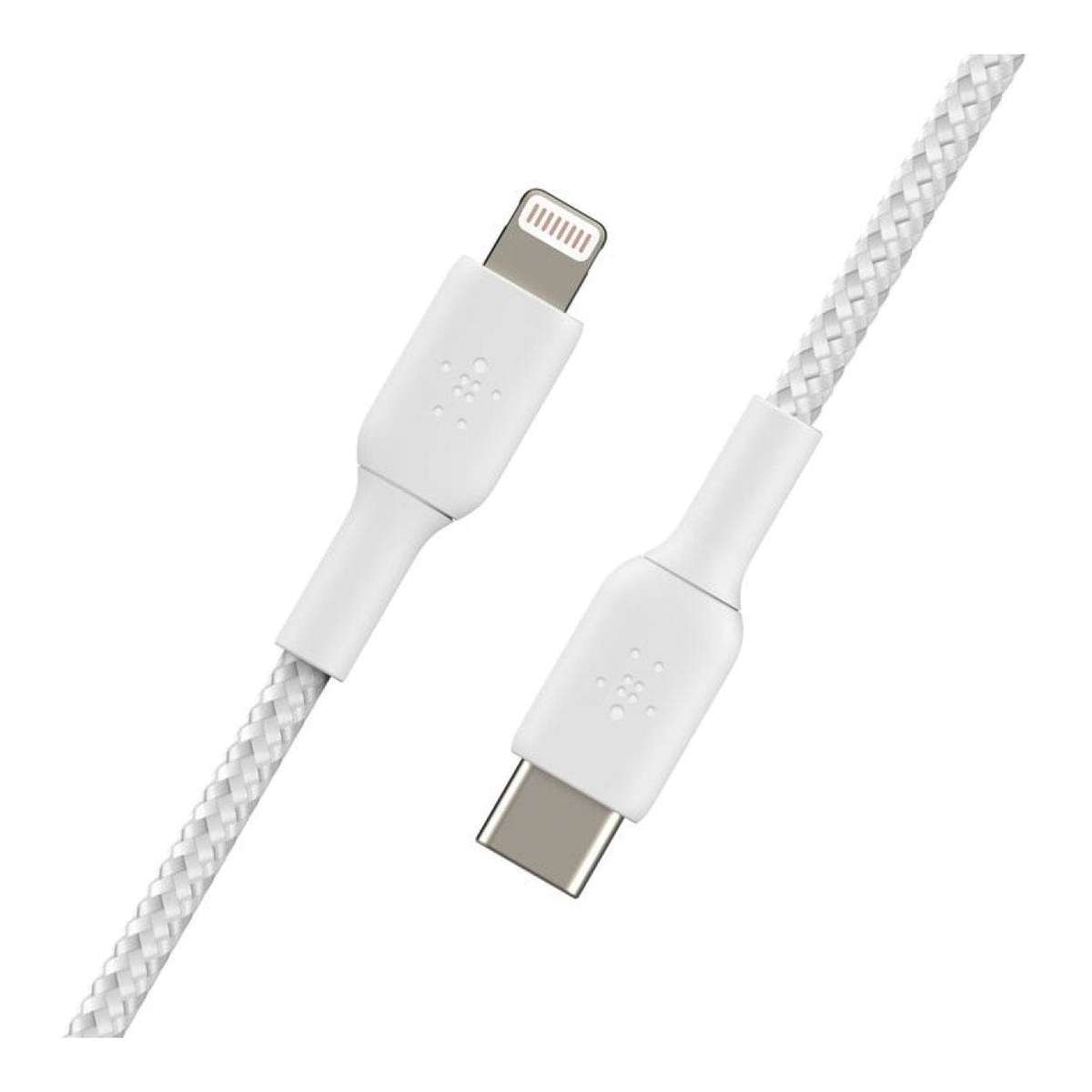 Belkin 2m BoostCharge 30W Braided USB-C to Lightning Cable White CAA004BT2MWH