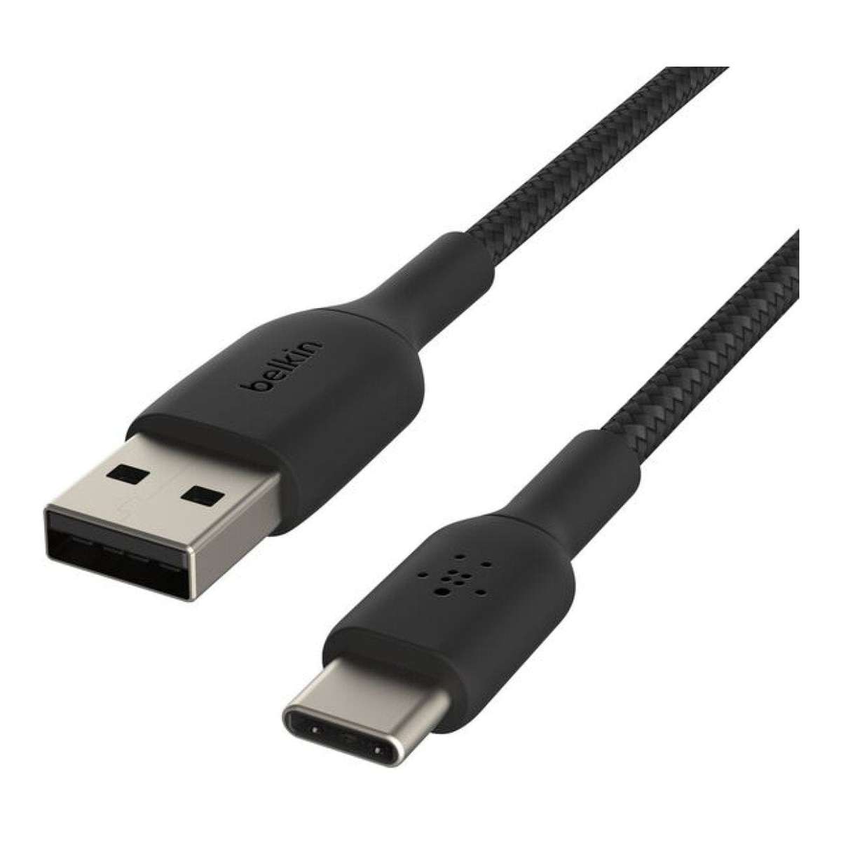 Belkin Type-A to Type-C Braided USB Cable 2m Black CAB002BT2MBK