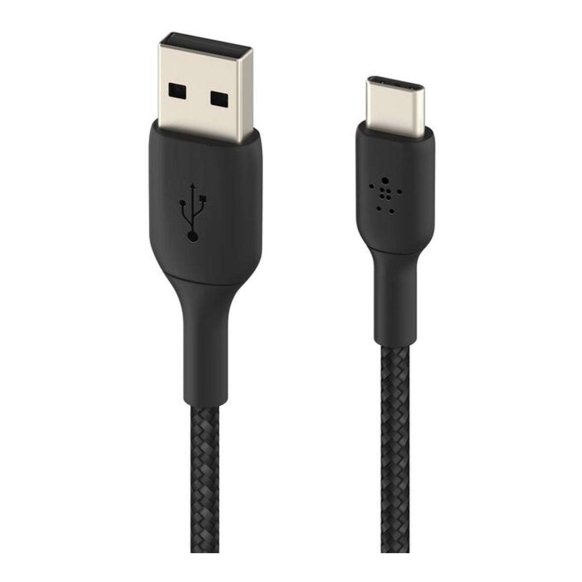 Belkin Type-A to Type-C Braided USB Cable 2m Black CAB002BT2MBK