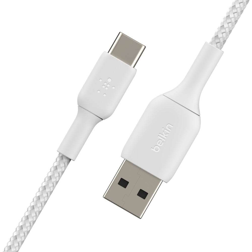 Belkin 3m BoostCharge Braided USB-C to USB-A Cable White CAB002BT3MWH