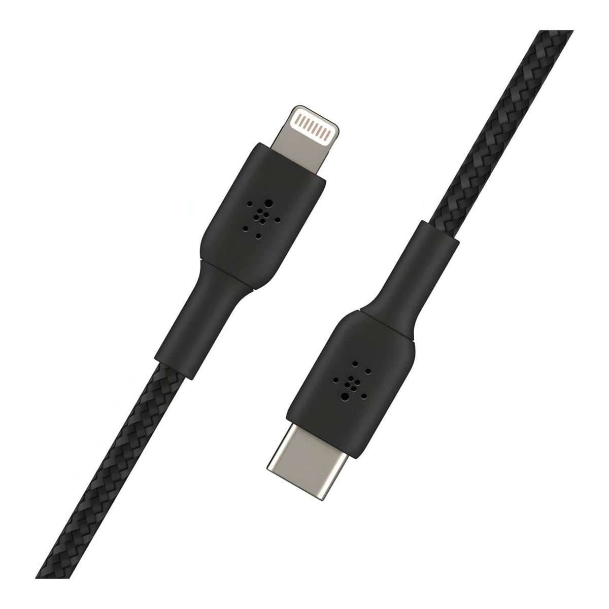 Belkin 2m BoostCharge Braided USB-C to Lightning Cable Black CAB004BT2MBK