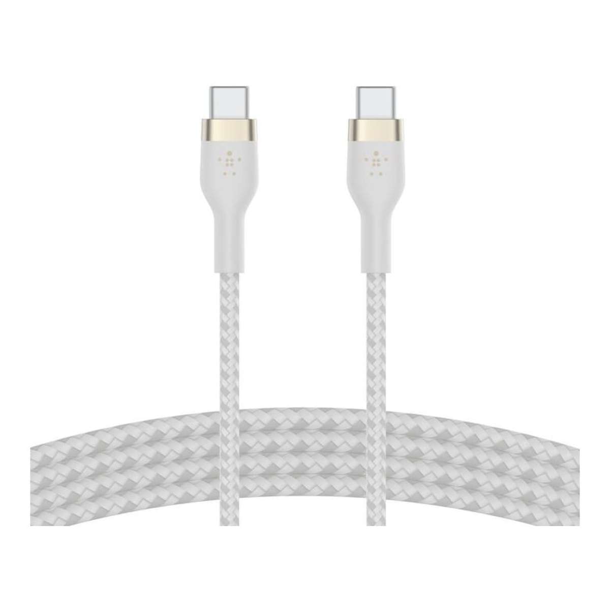 Belkin 3m BoostCharge Pro Flex USB-C to USB-C 60W Charging Cable White CAB011BT3MWH