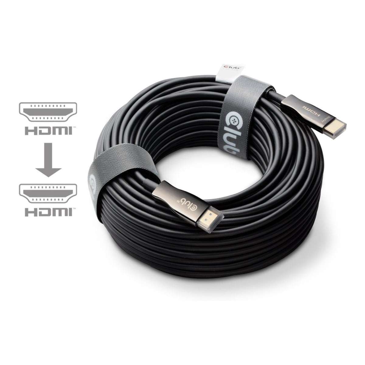 Club 3D 100m 4K 120HZ/8K 60HZ Ultra Uni-Direct AOC Cable Black CAC-1394