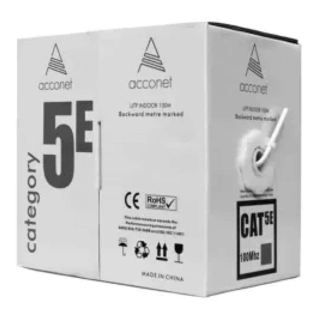 Acconet CAT5e UTP Pull Box Cable 100m Grey CAT5-100-SC