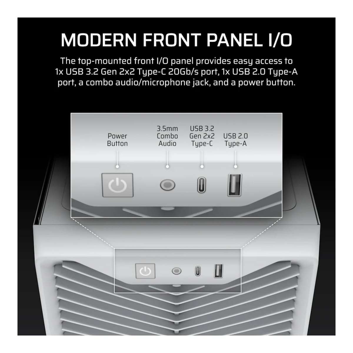 Corsair 3200D RS Mid-Tower PC Case White CC-9011335-WW