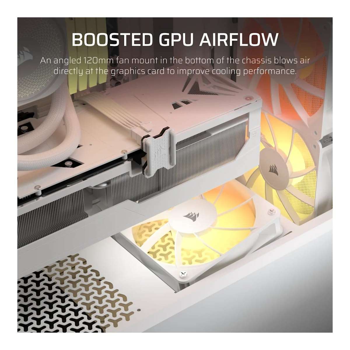 Corsair 3200D RS ARGB Mid-Tower PC Case White CC-9011345-WW