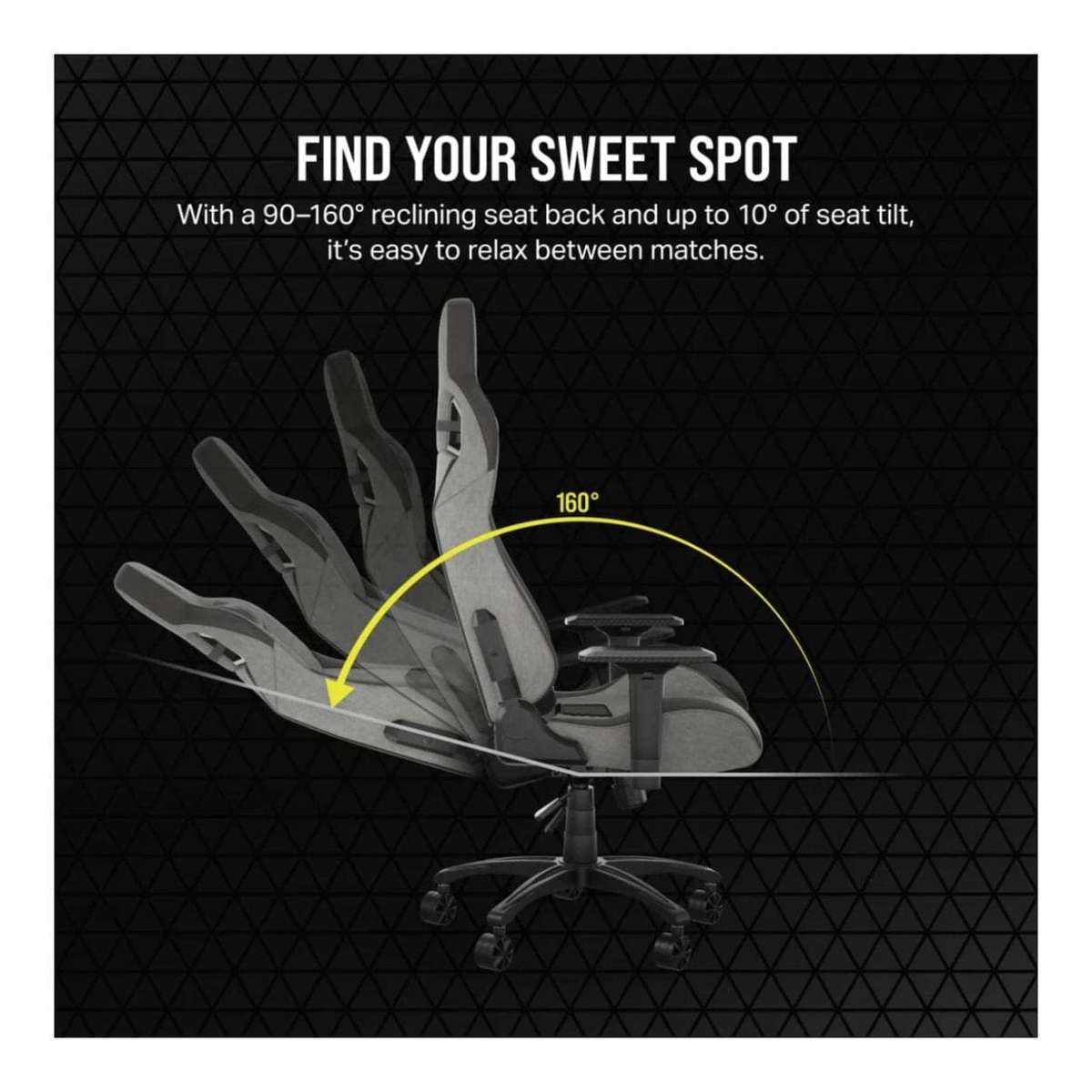 Corsair T3 RUSH Gaming Chair Charcoal Grey CF-9010056-WW