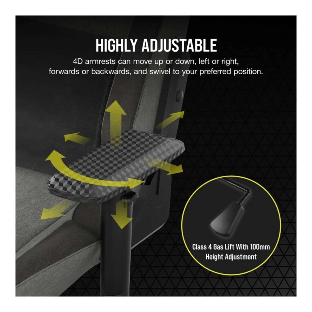 Corsair T3 RUSH Gaming Chair Charcoal Grey CF-9010056-WW