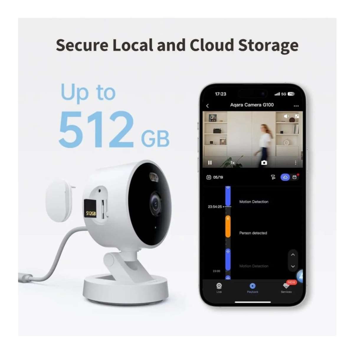 Aqara G100 Select 2K Security Camera Black AQ-CAM-G100-B