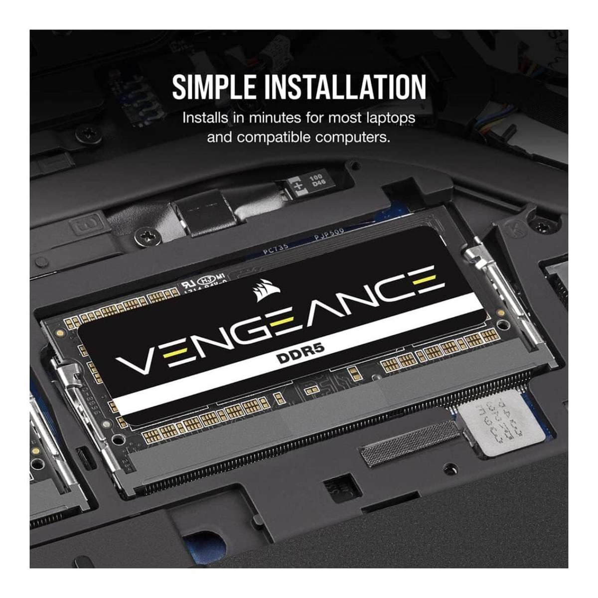 Corsair Vengeance CMSX16GX5M1A5600C48 SO-DIMM Memory Module 16GB DDR5 5600MHz