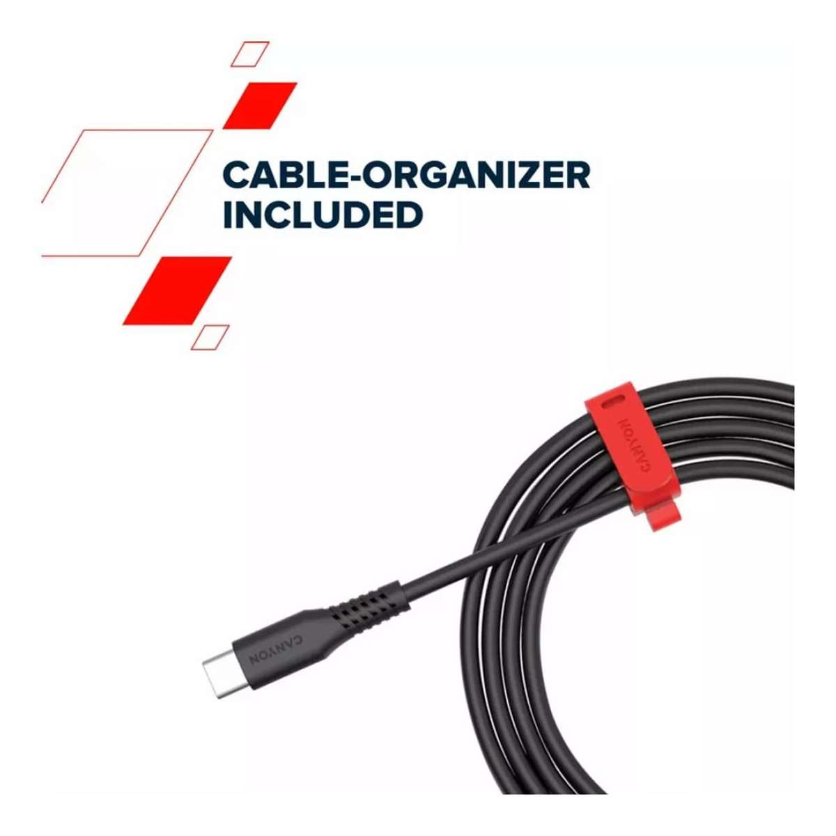 Canyon 60W Type-C Male to Male Silicon Cable 2m White CNS-CC60SC20W