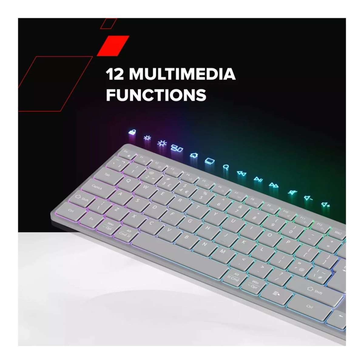 Canyon HKB-W11 RGB Wireless Keyboard Black CNS-HBTK11B